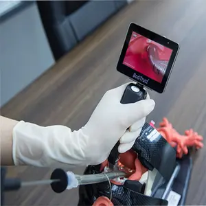 BodTrust أسهل التنبيب جراحة معدات طبية قابلة لإعادة الاستخدام التخدير مِنْظارُ الحَنْجَرَة بمسجل فيديو