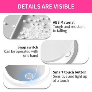 थोक सूची प्रकाश प्यारा मिनी दर्पण कॉम्पैक्ट प्रकाश के तीन रंगों के रंग - Product Image 4