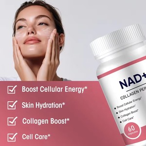 Capsules de Complexe Anti-Âge à la Vitamine C, à l'Hyaluronate de Sodium, aux Peptides de Collagène, aux Pépins de Raisin, au Resvératrol et au NAD - Product Image 4