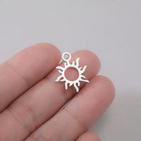 Breloques Étoile, Soleil, Cœur, Feuille d'Érable en Acier Inoxydable Couleur Or, Pendentif DIY pour Boucles d'Oreilles Créoles, Fabrication de Bijoux, Vente en Gros