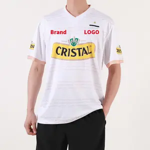 Custom Men's Premium Throwback Digital Print Jersey Chile Club Football Soccer Uniform Automated Cutting Sportswear Soccer