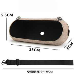 Estuche rígido de almacenamiento con cremallera EVA, adecuado para altavoces Beats Pill 2024, con correa de hombro tipo bandolera. - Product Image 2