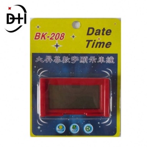 Small Self-Adhesive Car <b>Desk</b> Clock <b>Electronic</b> Watch Gauges Digital LCD Screen - Product Image 2