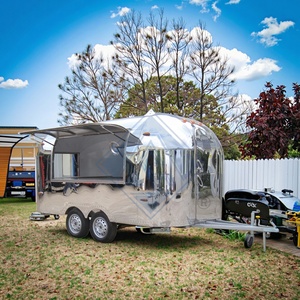 Được trang bị đầy đủ thép không gỉ di động thực phẩm Trailer dòng không khí cho Snack thực phẩm cho Ice Cream hotdogs thực phẩm Trailer - Product Image 1