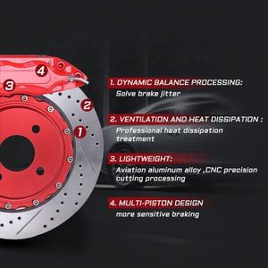 ชุดเบรกประสิทธิภาพสูง 7600 พร้อมจานเบรก 285/300 มม. สำหรับล้อแม็กซ์ 16/17 นิ้ว สำหรับรถยนต์นิสสัน 350Z 370Z 400Z ซันนี่ อัลติมา เอ็กซ์เทรล - Product Image 3