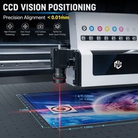 Printer UV Flatbed A3 6090 5060 untuk Dinding, Pencetak 3D TPU Kompak Vertikal untuk Casing Ponsel, Akrilik, Kotak Hadiah, Pencetakan Warna