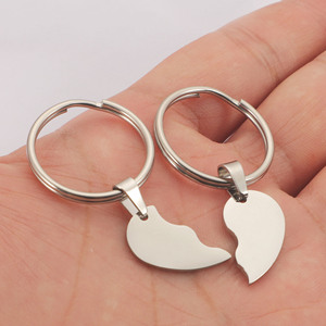 Hot salesilver PVD mạ vàng những người yêu thích món quà cưới sáng tạo vài trái tim của tôi Keychain thời trang thép không gỉ <span class=keywords><strong>Keyring</strong></span> - Product Image 3