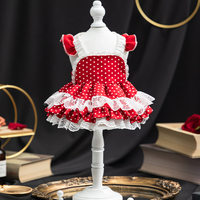 Robes de mariée classiques brodées en polyester pour animaux de compagnie, confortables, respirantes, toutes saisons, OEM, vente en gros