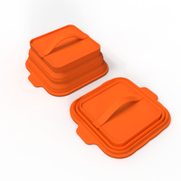 Dôme de cuisson pliable en silicone de qualité alimentaire résistant à la chaleur pour grilles à charbon de bois