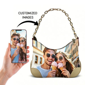 Bolso Bandolera Personalizado con Foto |   Bolso de hombro con cadena y imagen personalizada de amante/mejor amigo |   Regalo Personalizado OEM para Parejas y Amigos - Product Image 1