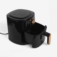 Friteuse à air intelligente 1400W pour la maison, 4-6L, sans huile, électrique, numérique, four à air chaud, pour une cuisine saine