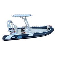 Bateaux gonflables en aluminium de nervure de la CE SP480 coque profonde de V pour l'usine de pêche directement