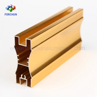 Profilés d'extrusion en aluminium gris argenté pour la fabrication de fenêtres et portes coulissantes colombiennes/costaréennes