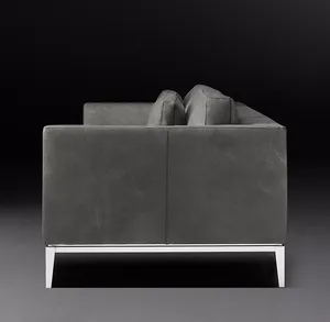 Sassanid OEM Venta al por Mayor Nuevo Diseño Moderno Italiano Juego de Sillones de Cuero con Base de Metal para Muebles de Sala de Estar Diseños de Lujo - Product Image 3