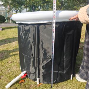 Baignoire à glace pliable, bain froid <span class=keywords><strong>gonflable</strong></span> pour le soulagement musculaire du corps entier, <span class=keywords><strong>spa</strong></span> froid, grande capacité 80 cm x 75 cm pour 1 adulte - Product Image 5