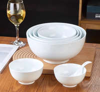 Bols en céramique de porcelaine blanche unie, écologiques, style bohème, 4,5-8 pouces, personnalisables, LOMATO SDM69, durables, vente en gros