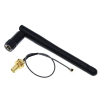 2.4GHz 3dBi WiFi 2.4g Antenne RP-SMA Antenne Mâle routeur sans fil + 17cm PCI U.FL IPX vers RP SMA Mâle Pigtail Câble ESP32