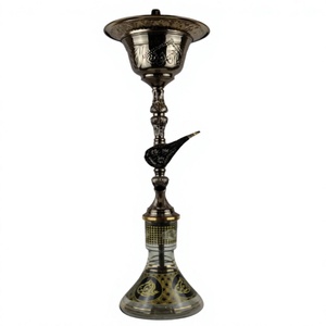 Authentique Ensemble Chicha Khalil Mamoon Bicolore Ice - 91cm, Narguilé Égyptien Robuste avec Noyau en Laiton - Product Image 1