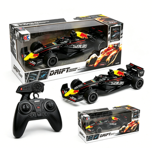 Auto de Carreras a Control Remoto de Fórmula 2.4Ghz, Escala <span class=keywords><strong>1</strong></span>:16, 5 Canales, Alcance de 100m, NUEVO, con Luces y Cubierta de PVC para Niños, Interior/Exterior - Product Image 4