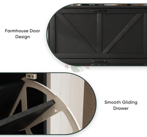 Zapatero Delgado Negro con 2 <span class=keywords><strong>Cajones</strong></span> Abatibles, Organizador de Zapatos Estrecho de 31.5 Pulgadas para Entrada Estilo Rústico - Product Image 4