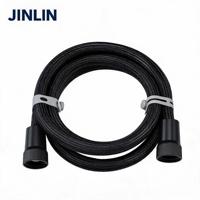 Tuyau flexible tressé haute pression en acier inoxydable JINLIN - Résistant à l'usure et anti-âge, 250 psi, garantie de 2 ans pour utilisation en salle de bain