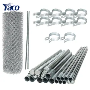 wholesale cyclone diamond chain link tension band fence poles 36 inch for goat