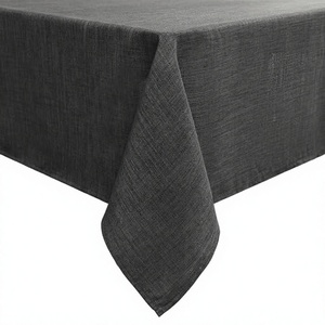<span class=keywords><strong>Tovaglia</strong></span> Rettangolare in <span class=keywords><strong>Lino</strong></span> Intrecciato Smiry 140 X 240 cm, Resistente all'Acqua, Lavabile, Copritavolo per Cucina e Decorazioni per Feste, <span class=keywords><strong>Grigio</strong></span> Scuro - Product Image 3