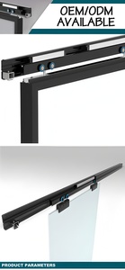 Mới Nhất Chính Thiết Kế Cổng Nhiệm Vụ Nặng Nề Kính Tự Động Maglev Hội Thảo Cửa Trượt Kênh Nhôm Con Lăn Bánh Xe Hệ Thống - Product Image 4