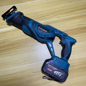 <span class=keywords><strong>Scie</strong></span> alternative électrique portable haute puissance 21V <span class=keywords><strong>Scie</strong></span> <span class=keywords><strong>sabre</strong></span> sans fil de qualité pour bricolage Scies à bois Machine à découper les métaux Batterie rechargeable - Product Image 4