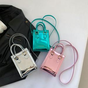 Bolso de Mano Grande y Colorido con Diseño de Arcoíris Láser para Mujer, Ideal para Viajes de Verano a la <span class=keywords><strong>Playa</strong></span> - Product Image 1