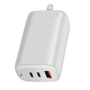 Chargeur USB 3 ports GaN 65W CE SAA FCC, adaptateur mural pliable PD QC3.0, charge rapide USB-C 5v/3a, alimentation de bureau, téléphone portable - Product Image 1