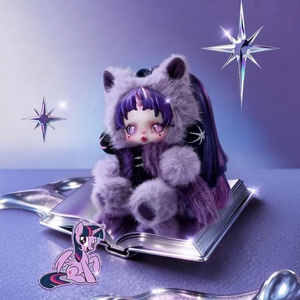 100% Authentique POPMART pour SKULLPANDA pour <span class=keywords><strong>My</strong></span> <span class=keywords><strong>Little</strong></span> for Animals Pendentif Peluche Thème Poney Boîte Mystère Nouvelle Sortie labubu - Product Image 5