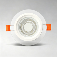 Plafonnier LED COB en aluminium 5W 7W 10W 15W, moderne, rond, encastré, double couleur RGBW, vente en gros