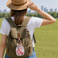 Sac de rangement transparent en PVC pour poupées avec fermeture éclair, idéal pour les collectionneurs de jouets et les kits de fabrication de bracelets