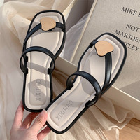 XIXITIAO sandales femme de haute qualité pantoufle à la mode chaussures plates diapositives chaussures d'été appartements femmes fantaisie sandales pour dames
