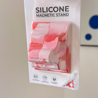 Support magnétique universel pour téléphone portable en silicone flexible anti-stress pour bureau et lit