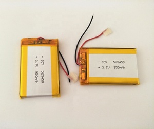 523450 3.7V 950mAh 503450 553450 lithium có thể sạc lại Li Polymer pin với PCM và hai dây cáp - Product Image 6