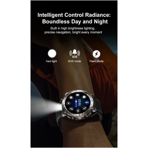 สมาร์ทวอทช์ HT30 สำหรับผู้ชาย สำหรับกีฬากลางแจ้ง หน้าจอ 1.7 นิ้ว รองรับการโทรผ่านบลูทูธ แบตเตอรี่ 600mAh ตรวจวัดอัตราการเต้นของหัวใจ กันน้ำ ไฟฉาย ควบคุมด้วยระบบสัมผัส - Product Image 4