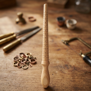 Mandrin à anneaux en bois massif SUNTOOLS/STIPL modèle 441A de haute qualité, aide à remodeler les anneaux pliés et à former de nouveaux anneaux de la taille et de la forme souhaitées. - Product Image 5