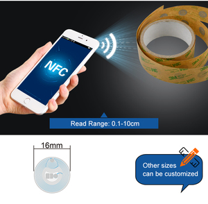 Mẫu miễn phí đường kính 16 mét Kích thước 13.56MHz <span class=keywords><strong>ISO</strong></span> <span class=keywords><strong>14443a</strong></span> <span class=keywords><strong>NFC</strong></span> Micro RFID tag213 RFID Sticker <span class=keywords><strong>NFC</strong></span> <span class=keywords><strong>Tag</strong></span> - Product Image 2