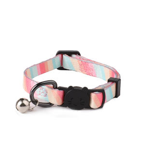 QQPETS 2025 Luxe Op Maat Gemaakte Kattenhalsband Hoge Kwaliteit Verstelbare Band met Klein Belletje Fabriekslevering - Product Image 5