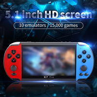 Consoles de jeux vidéo portables de haute qualité 5.1 pouces X7 Plus rétro pour Psp