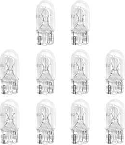 Bombilla Halógena UGGV T10 12V <span class=keywords><strong>de</strong></span> Cristal Transparente <span class=keywords><strong>de</strong></span> Alta Luminosidad <span class=keywords><strong>con</strong></span> Base <span class=keywords><strong>de</strong></span> Cuña para Interiores <span class=keywords><strong>de</strong></span> Automóviles, Matrículas, Tableros y Luces <span class=keywords><strong>de</strong></span> Posición Laterales - Product Image 1