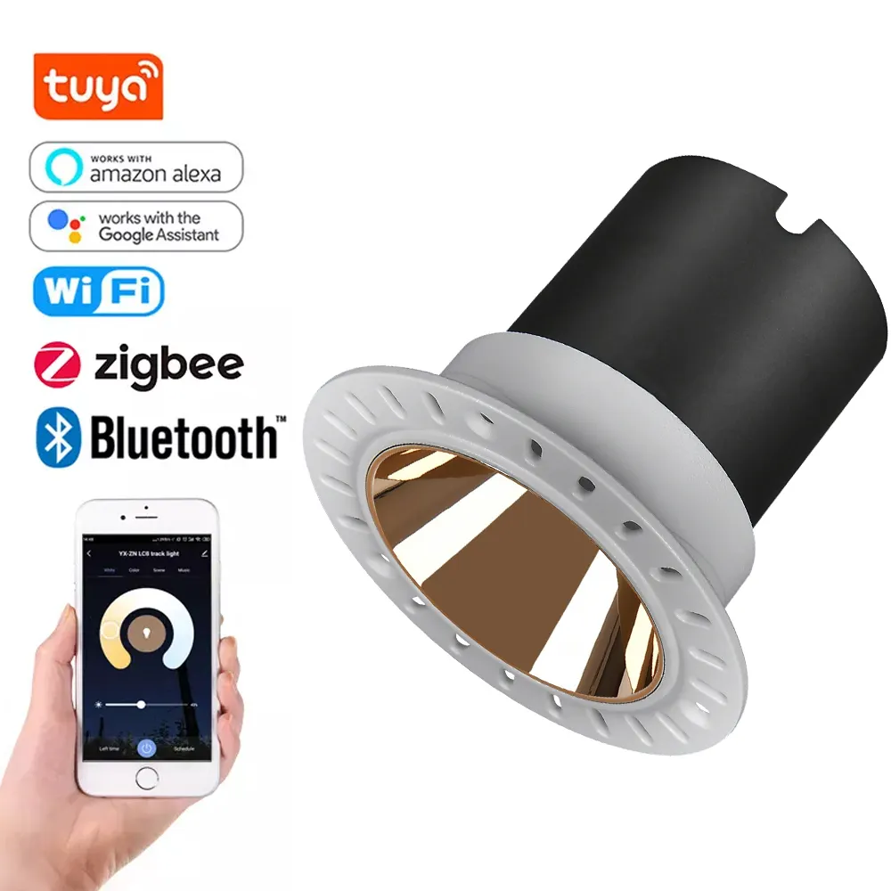 Erdu LED Spotlight 15 Watt RGB LED Spotlight Wifi tuya điều khiển LED Downlight nhà thông minh ánh sáng