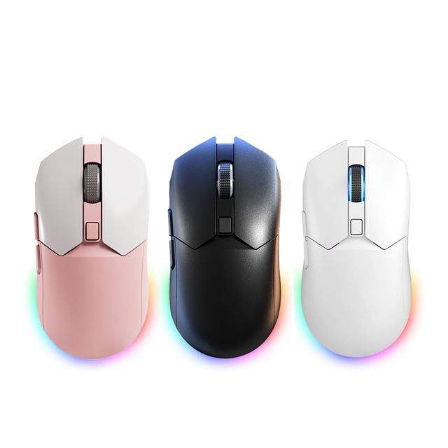 Ergonomic PC Gaming Mice Wireless Charging Gaming Mouse Three-mode 2.4G USB BT Rechargeable Mouse Wireless for Win Mac