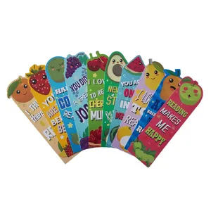 Hot Sale Promotional 30pcs/set Scratch And Sniff Sticker Paper Bookmark For Students Teens Food Lovers
