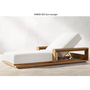 Lit <span class=keywords><strong>de</strong></span> repos <span class=keywords><strong>de</strong></span> luxe moderne pour <span class=keywords><strong>jardin</strong></span> avec coussin épais lit <span class=keywords><strong>de</strong></span> jour en <span class=keywords><strong>bois</strong></span> pour l'extérieur piscine lounge beach cabana - Product Image 2