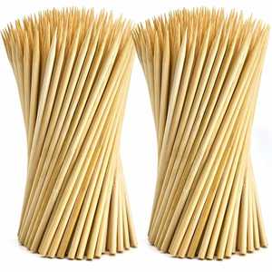 Palitos de Bambú Desechables de Alta Calidad para Barbacoa, Personalizables, de 20cm, 25cm, 30cm, 35cm y 40cm, Fáciles de Limpiar - Product Image 1