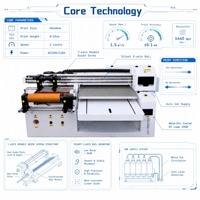 6070 UV Flatbed Yazıcı CMYK Beyaz Mürekkepli LED UV Kürleme Telefon Kılıfı Tablet Kılıfı Özel Logo Dijital Baskı Makinesi