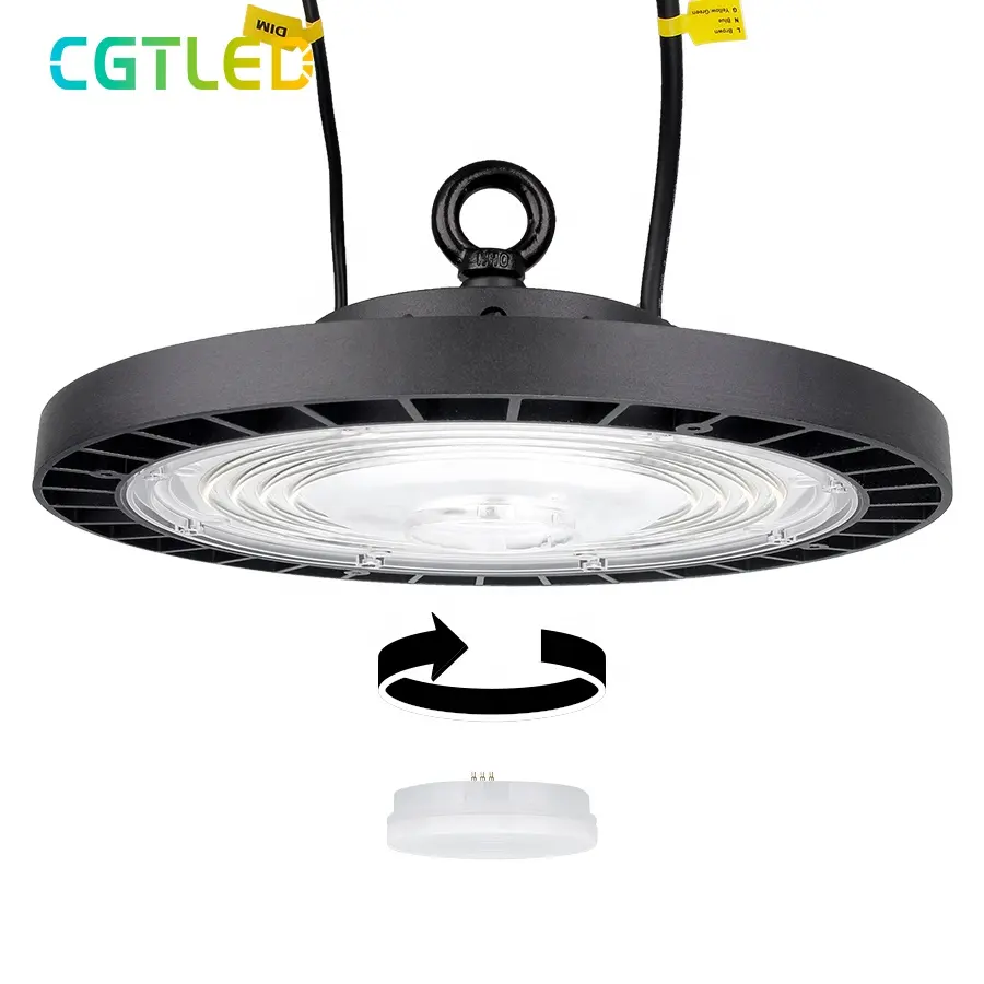 Etl Dlc Led High Bay Licht 50W 100W 150W 200W Ufo Vorm Ufo Led Highbay 150lm/W Armatuur